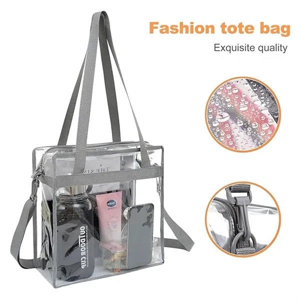 Stadium - approved clear tote bag with zipper