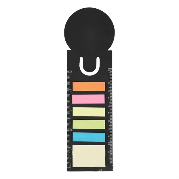 Multi-Color Odorless Study Sticky Notes Kit with Ruler