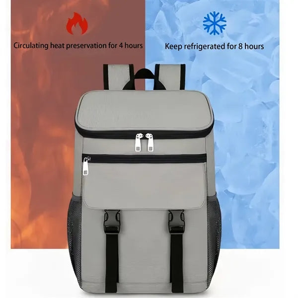 25L Insulated Cooler Backpack Leakproof Portable Lunch Bag