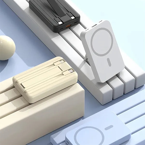 10000mAh Magnetic Wireless Power Bank Portable Stand