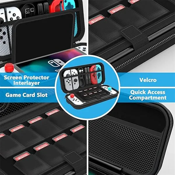 Black carry case for Switch