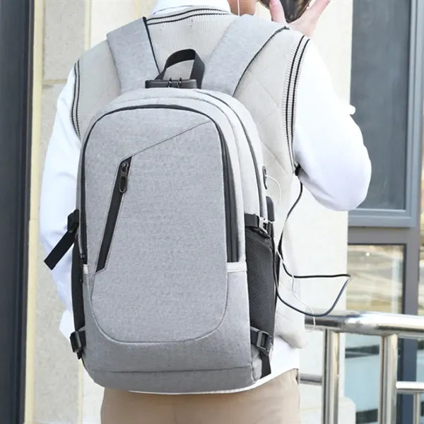 15.6 Inch Anti-Theft Laptop Backpack with USB Charging Port
