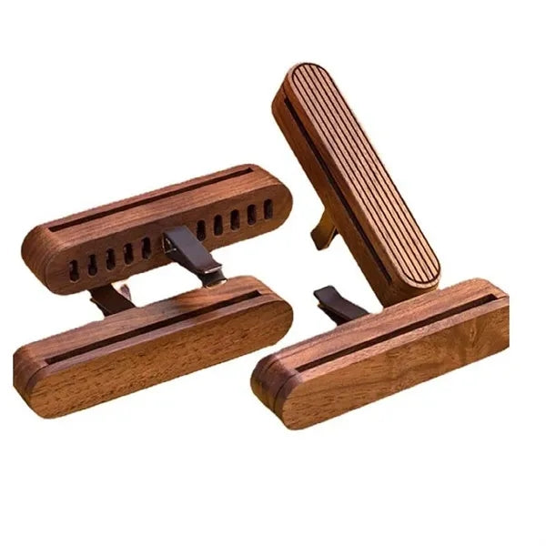 Ventscent Wood Car Air Freshener With Scent Diffuser