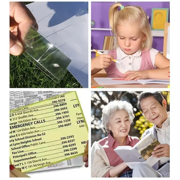 Customized Bookmarker Magnifier With Clip and Ruler