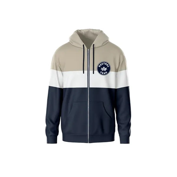 Unisex & Kids Cotton Full Zip Hoodie Digital Printed 310G
