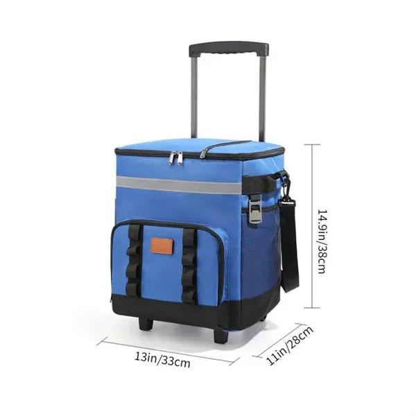 Removable Wheels Insulated Portable Foldable Cooler Bag