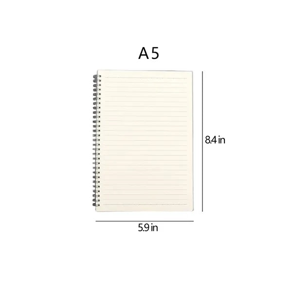 Multi-Size Simple Frosted Coil Customizable Lined Notebook