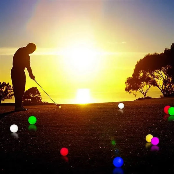 Multi colors gift light up LED glow in the dark golf balls