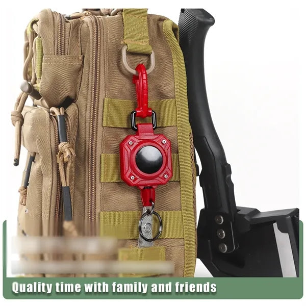 Multitool tactical heavy duty Id holder retractable keychain