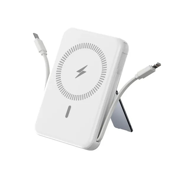 Magnetic Wireless Portable Charger with Stand and Cable