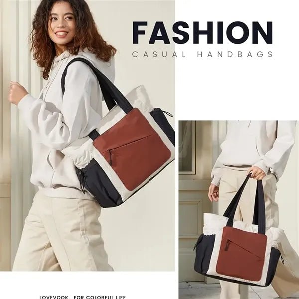 Puffer Bag and Work Bags with Zipper for Travel