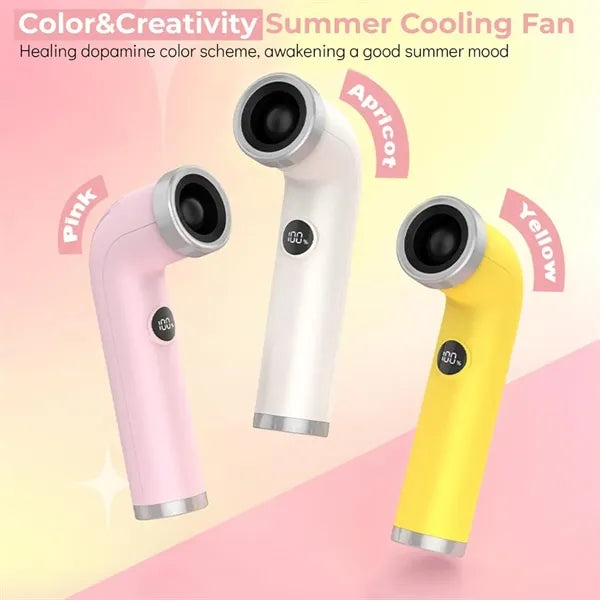Adjustable high speeds portable mini air turbo handheld fan