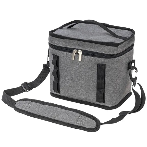 Heather Lite Insulated Lunch Bag w/ Top Handle & Strap