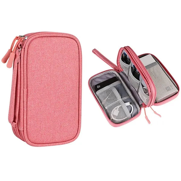 Portable Electronics Travel Organizer