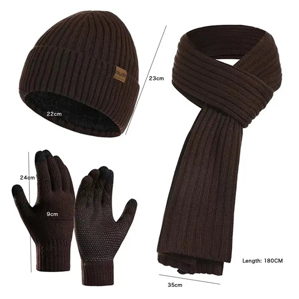 3-in-1 Knit Winter Warm Set