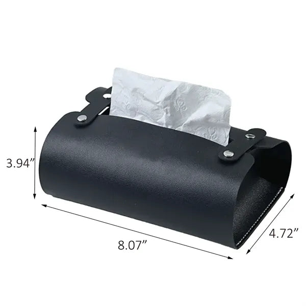 Handmade Leather Tissue Box Cover