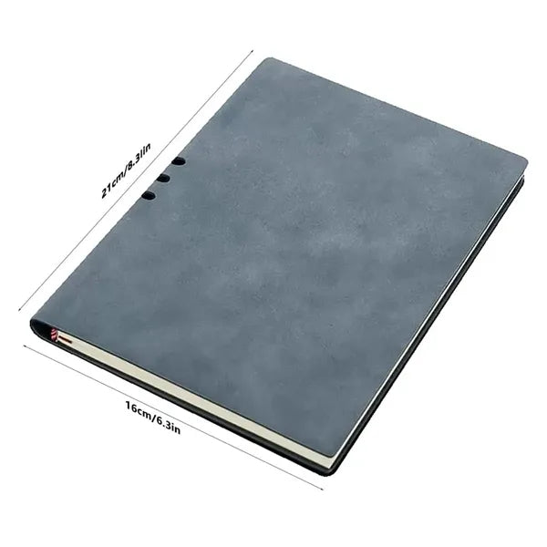 A5 PU Leather Thicken Binding Notebook with Side Pen Holder