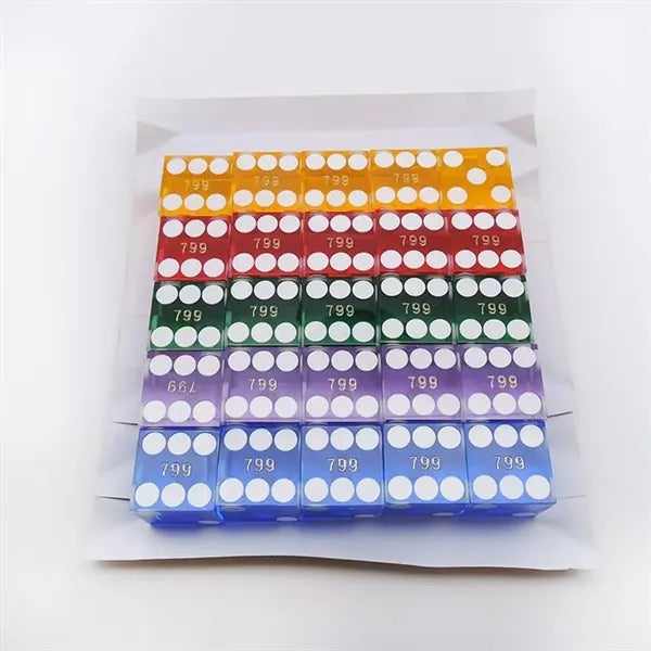 19MM Pro Vegas Casino Style Craps Dice Set of 5