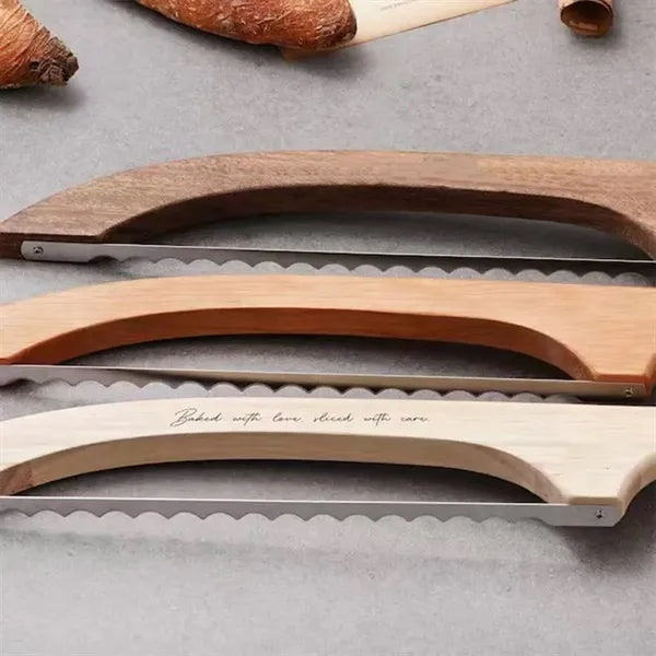 Wooden Handle Metal Blade Bread Knife