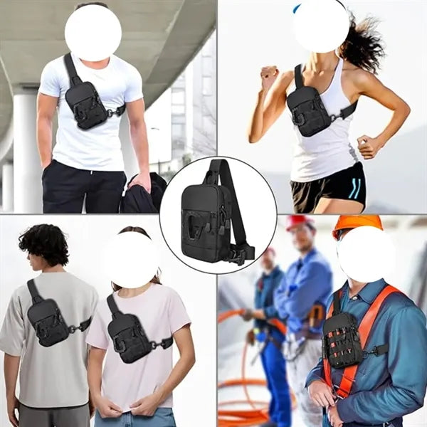 Tactical Sling Bag With carabiner for Outdoor Travel