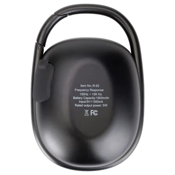 Waterproof Bluetooth Speaker w/ Carabiner Clip
