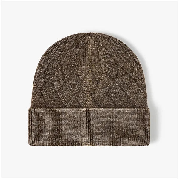 Thick Outdoor Knit Hat Warm Wool Blend