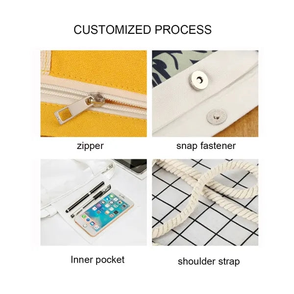 Blank DIY Craft Canvas Pencil Pen Case