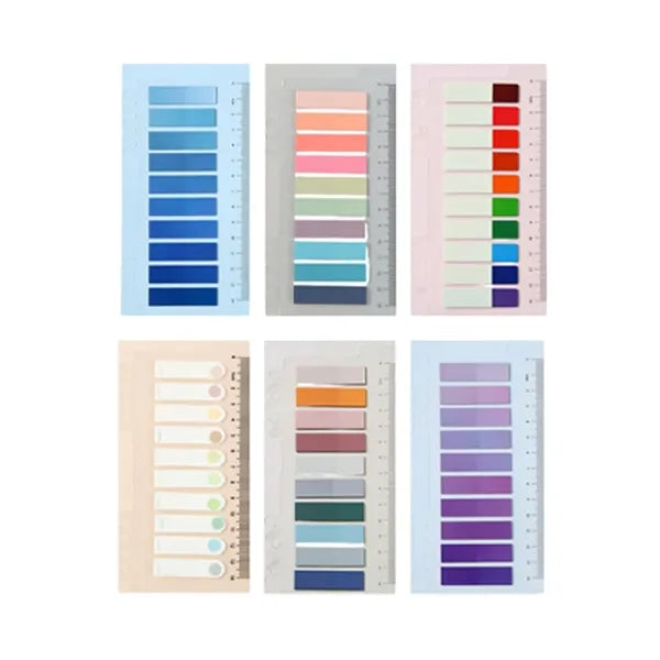 Colorful Transparent Waterproof Sticky Tabs Set with Pen