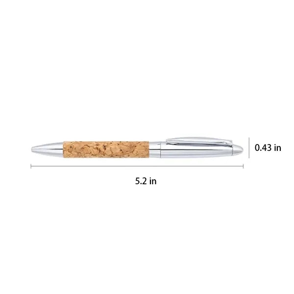 Eco Comfort Grip Metal Cork Skin Ballpoint Pen with Box