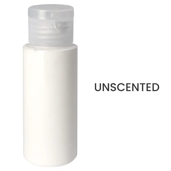 2 oz.of sunscreen in a transparent cylinder bottle.