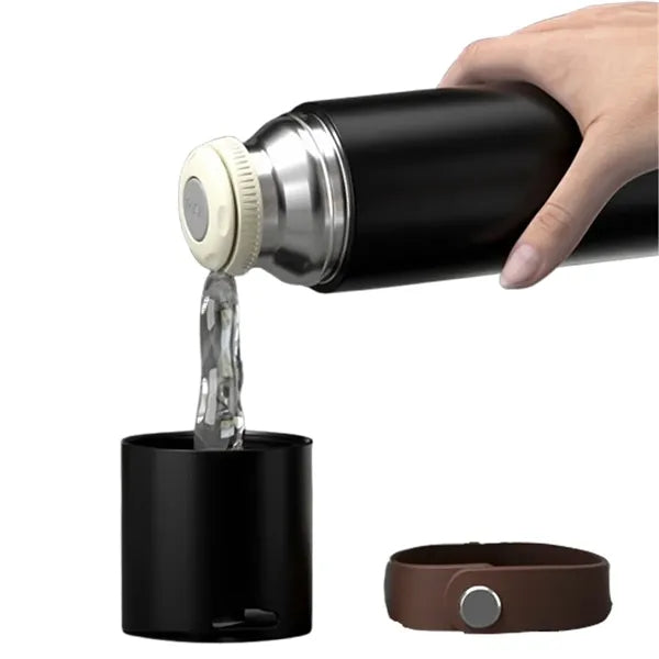 Insulated Stainless Steel Tumbler with Plastic Handle