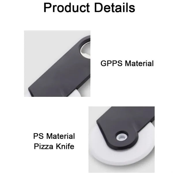 Plastic Pizza Roller Cutter With Bottle Opener