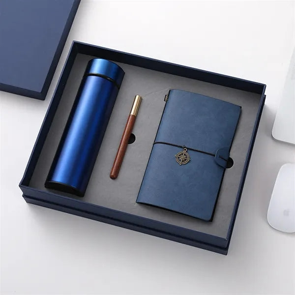 Business Gift Set With Smart Bottle Notebook And Pen
