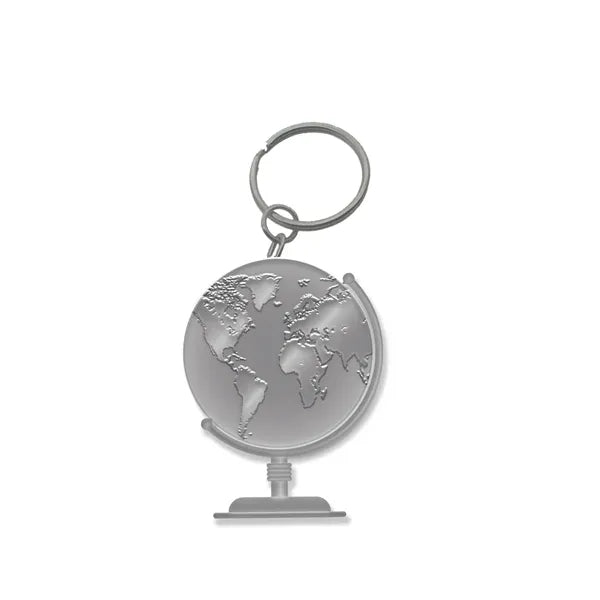 Customized Solid Iron Keychain with Antique Silver Plating