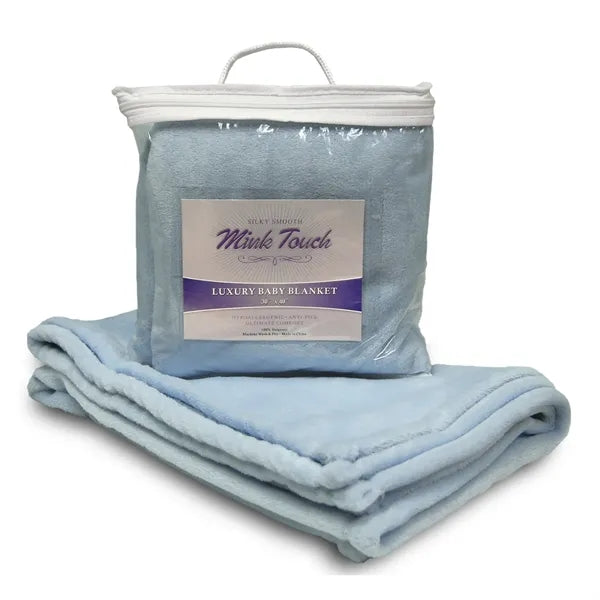 Embroided Luxury Baby Blanket Mink Touch