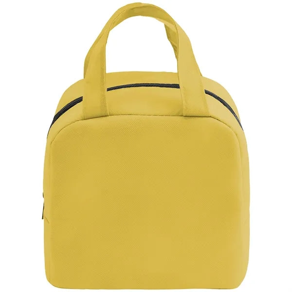 Non-woven Two Handle Lunch Bag w/ Zipper closure