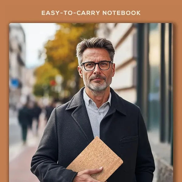 Lined Journal Notebook with Cork Cover