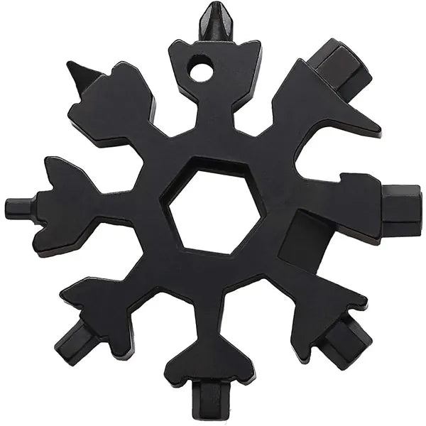 18-In-1 Stainless Steel Snowflake Multitool