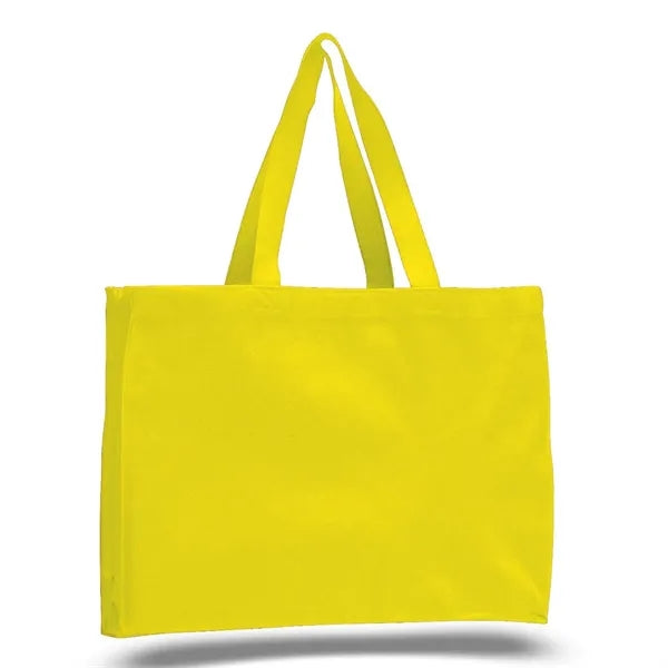 Canvas Gusset Tote & Go Bag (15 x 12 x 4) 12Oz