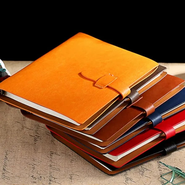 A5 Refillable 6-ring Binder Belt-Buckle Notebooks Diary