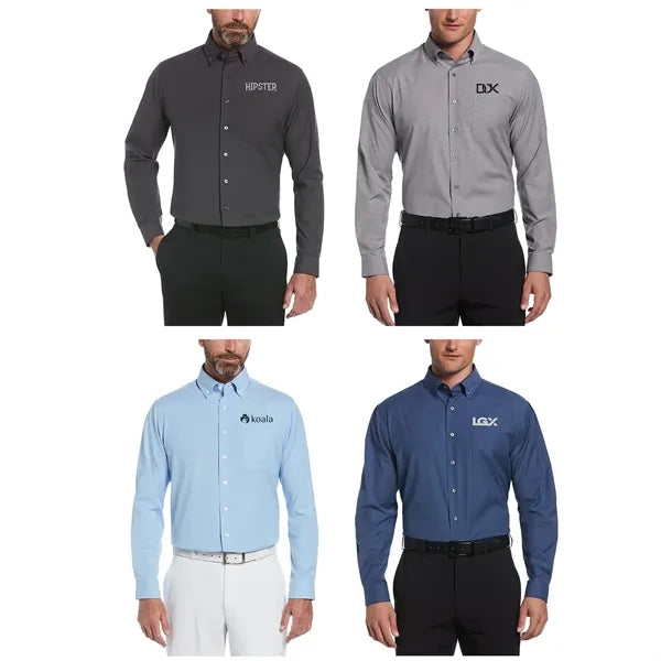Perry Ellis Heathered Woven Shirt