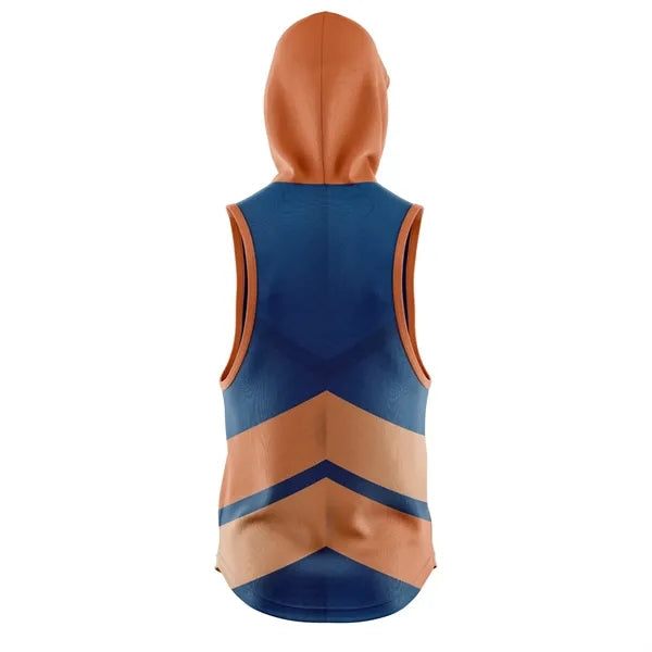 Unisex & Kids' Sublimation Sleeveless Hooded T-Shirt - 180G