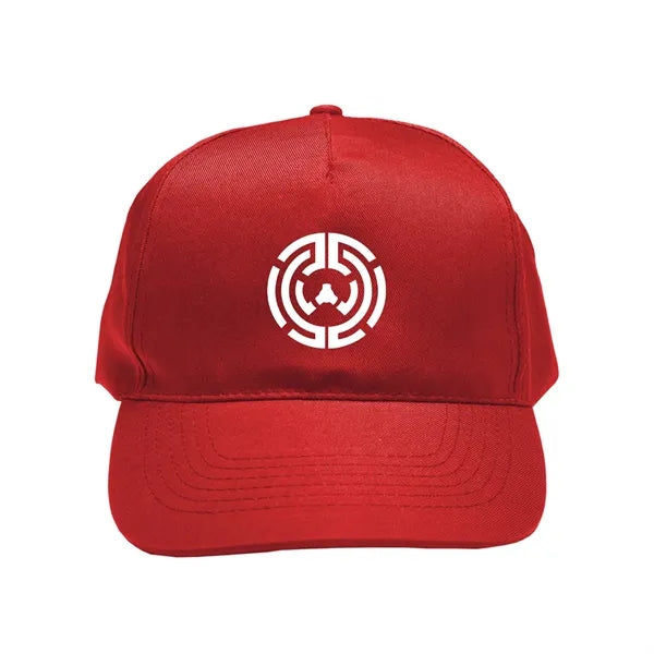 Polyester 5-Panel Baseball Cap with Custom Logo