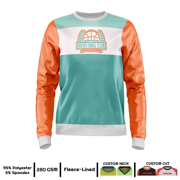 Unisex & Kids' Sublimation 220G Ultra Light Crew Sweatshirt