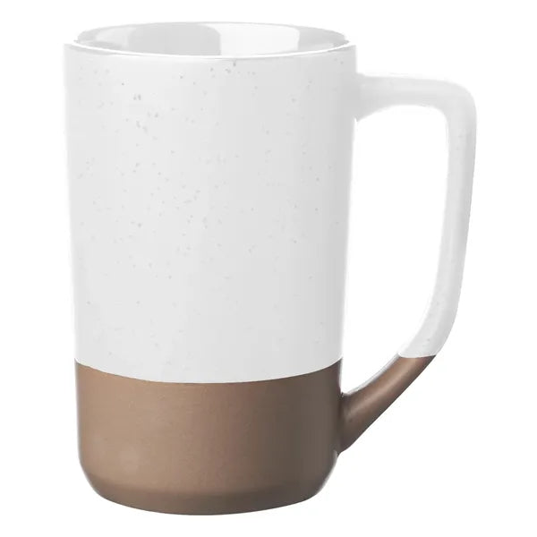 17 oz. Speckle Glazed Two-Tone Ceramic Mug