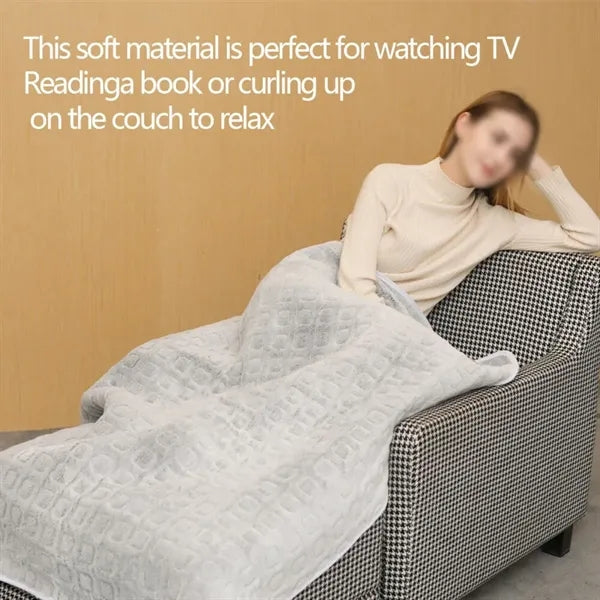 Winter gift cozy soft warmer electric heated throw blanket