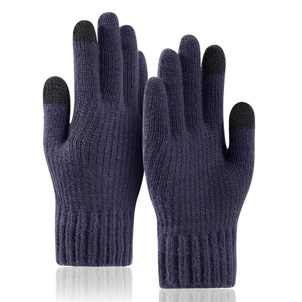 Adult Stretch Ribbed Gloves with Sensitive Touch and Custom