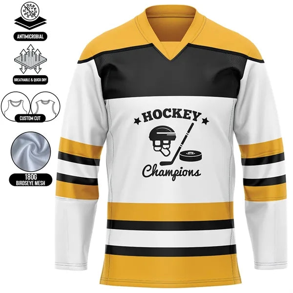 Premium Full Sublimation Ice Hockey Jersey - Birdseye Mesh -