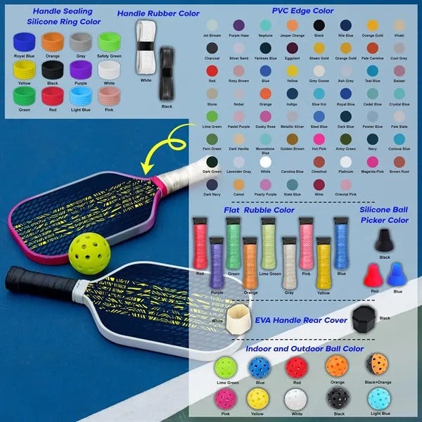 Wooden Pickleball Set w/ Zipper Bag