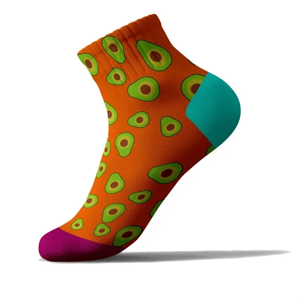 Jacquard Weave 200-Needle Cotton-Blend Ankle Socks